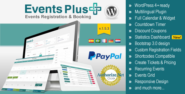WordPress Events Calendar Registration & Booking v1.5.3