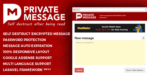 Private Message PHP Script