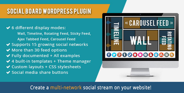 WordPress Social Board v2.5 WordPress Social Board v2.5