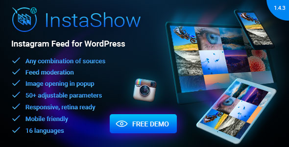 Instashow v1.4.3 - Instagram Feed for WordPress