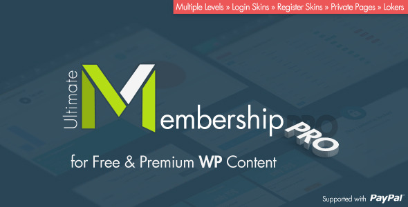 Ultimate Membership Pro WordPress Plugin v3.1 Ultimate Membership Pro WordPress Plugin v3.1