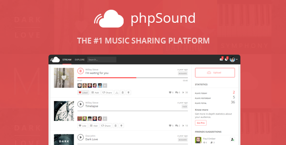 phpSound v4.3.0 - Music Sharing Platform
