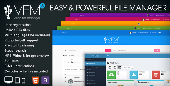 Veno File Manager v3.4.5 - host and share files