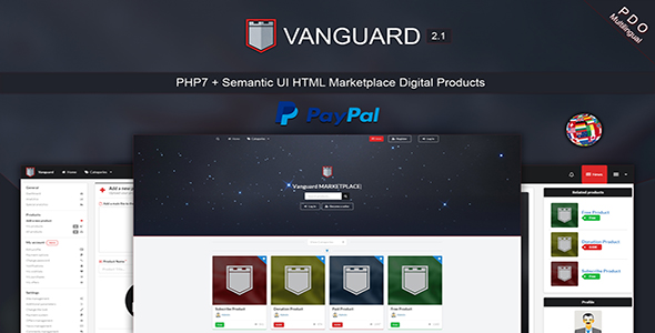 Vanguard v2.1 - Marketplace Digital Products PHP7 Vanguard v2.1 - Marketplace Digital Products PHP7