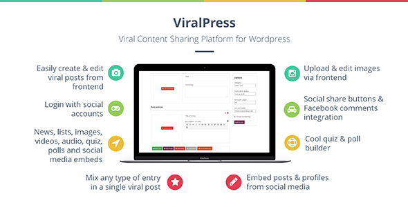ViralPress v1.1 - Viral news, lists, quiz, videos & polls plugin