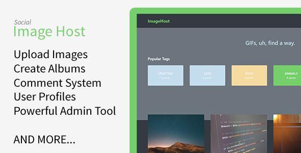 ImageHost v1.1.0 - Social Image Sharing