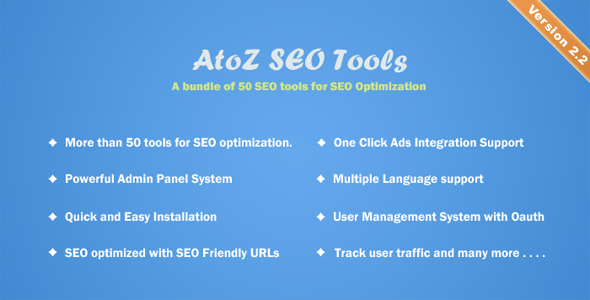 AtoZ SEO Tools v2.2 - Search Engine Optimization Tools