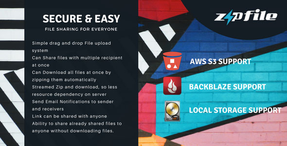 ZipFileMe v2.5.1 - Secure and Easy File sharing
