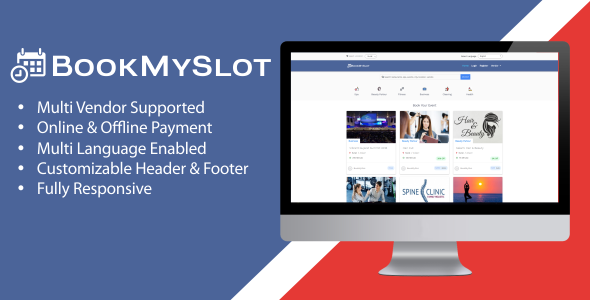 BookMySlot v1.1.0 - Multi Vendor Appointment Booking PHP Software