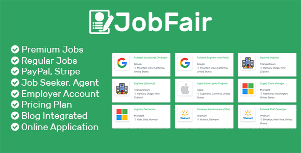 JobFair - Premium Laravel PHP Job Board Script