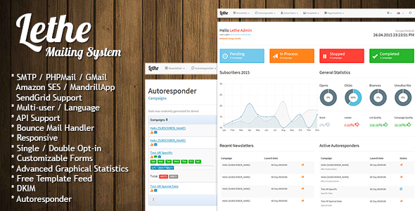 Lethe v2.2 - PHP Newsletter & Mailing System