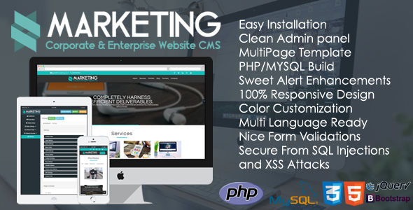 Marketing v1.0.1 - Corporate & Enterprise Website CMS