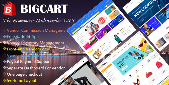 Bigcart v2.3 - Ecommerce Multivendor System