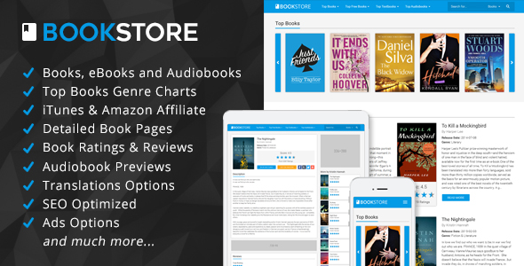 BookStore v1.3 - Books, eBooks and Audiobooks Affiliate Script