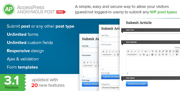 AccessPress Anonymous Post Pro v3.1.2