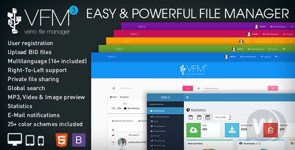 Veno File Manager v3.4.7 - host and share files