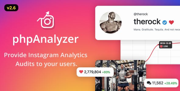 phpAnalyzer v2.6.2 - Instagram Analytics / Audit / Statistics Tool