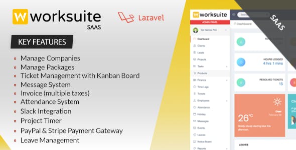 Worksuite Saas v2.5.3 - Project Management System