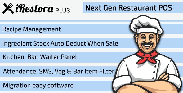 iRestora PLUS v3.1 - Next Gen Restaurant POS