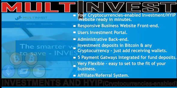 MultInvest - Cryptocurrencies Investment Script