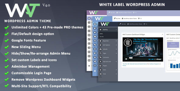 WordPress Admin Theme v4.0 WordPress Admin Theme v4.0