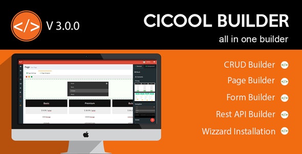 Cicool v3.0.0 - Page, Form, Rest API and CRUD Generator