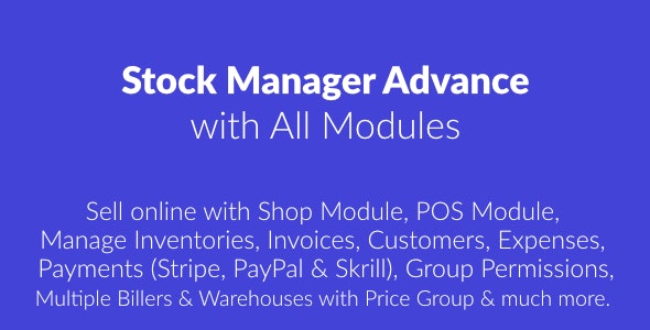 Stock Manager Advance with All Modules v3.4.25 - nulled