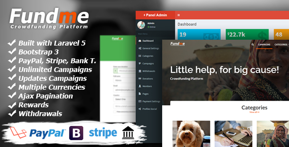Fundme v2.9 - Crowdfunding Platform
