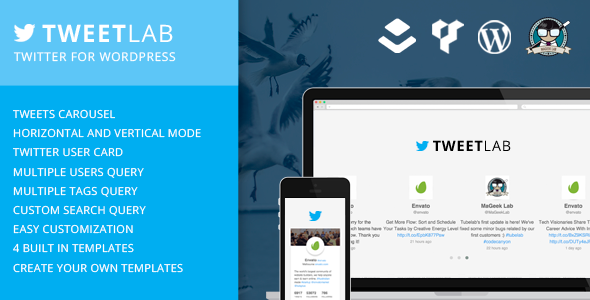 Tweetlab v2.0.2 - Twitter slider & Usercard for WordPress Tweetlab v2.0.2 - Twitter slider & Usercard for WordPress