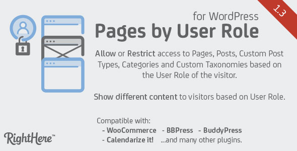 Pages by User Role for WordPress v1.3.5
