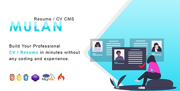 Mulan v1.2 - Resume / CV CMS
