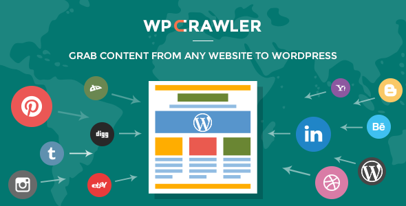 WP Crawler v1.1.3 - Grab Any Website Content To WordPress WP Crawler v1.1.3 - Grab Any Website Content To WordPress