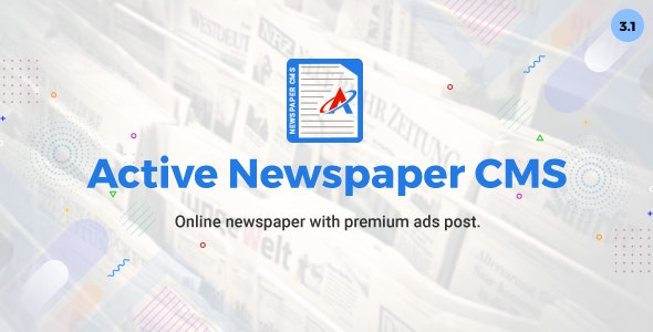 Active Newspaper CMS v3.1 - nulled