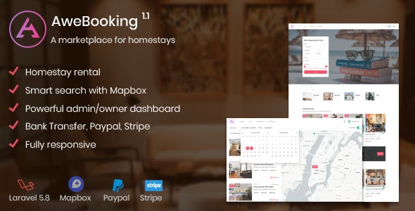 AweBooking v1.1 - A marketplace for homestays