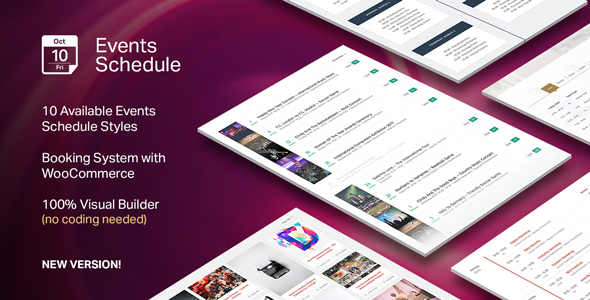 Events Schedule v2.0.5 - WordPress Plugin Events Schedule v2.0.5 - WordPress Plugin