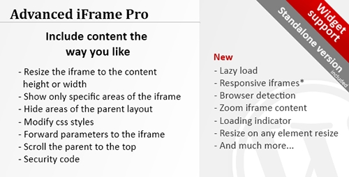 Advanced iFrame Pro v7.5 Advanced iFrame Pro v7.5