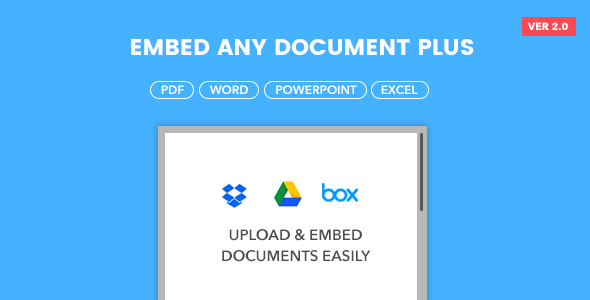 Embed Any Document Plus v2.1.0 - WordPress Plugin