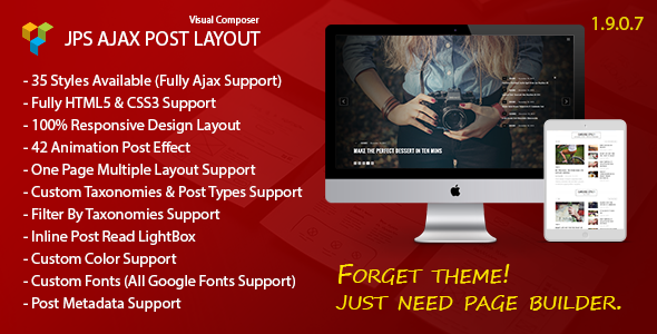 JPS Ajax Post Layout v1.9.0.7 - Addon For Visual Composer