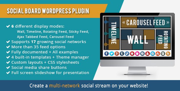 WordPress Social Board v3.3.1 WordPress Social Board v3.3.1