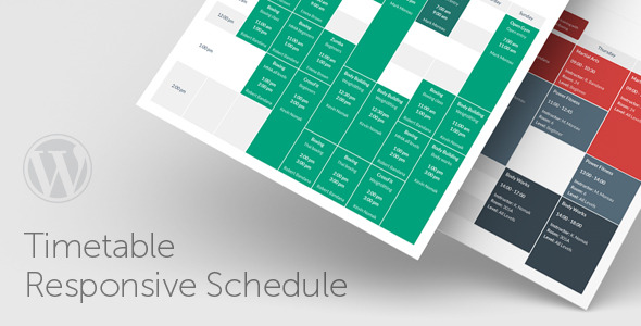 Timetable Responsive Schedule v4.0