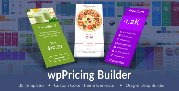 wpPricing Builder v1.5.0 - WordPress Responsive Pricing Tables wpPricing Builder v1.5.0 - WordPress Responsive Pricing Tables