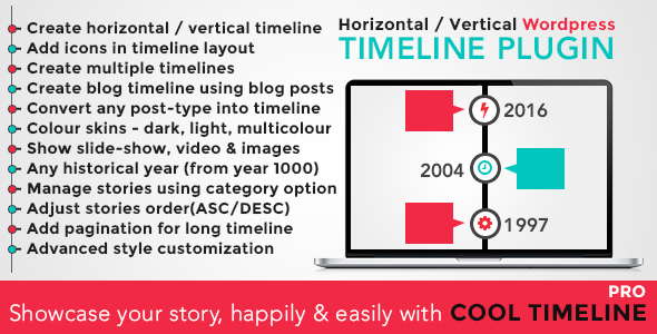Cool Timeline Pro v2.3 - WordPress Timeline Plugin