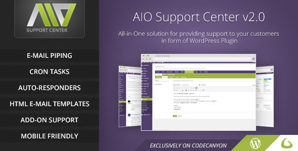 AIO Support Center v2.2 - WordPress Ticketing System AIO Support Center v2.2 - WordPress Ticketing System