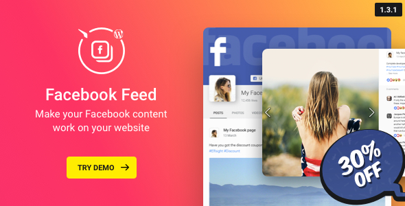 WordPress Facebook Plugin v1.3.1 - Facebook Feed Widget