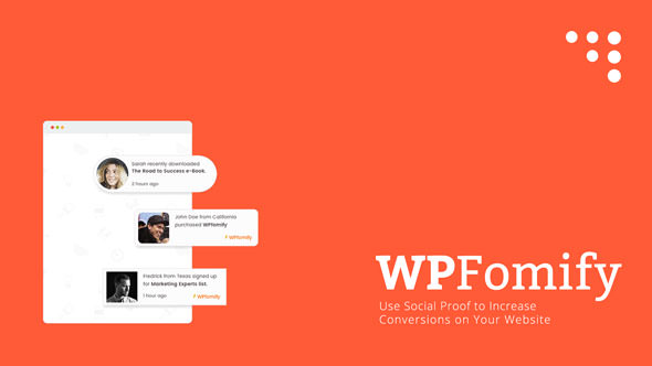 WPfomify WordPress Plugin v1.2.0 + Addons WPfomify WordPress Plugin v1.2.0 + Addons