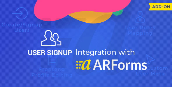 User Signup for Arforms v1.5
