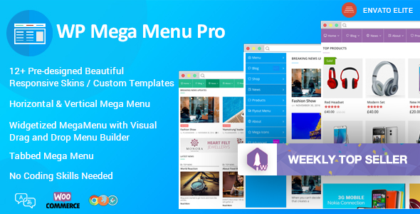 WP Mega Menu Pro v1.0.9 - Responsive Mega Menu Plugin