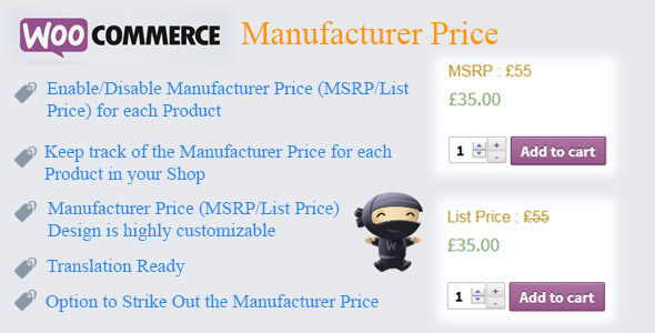 WooCommerce Manufacturer Price v2.3