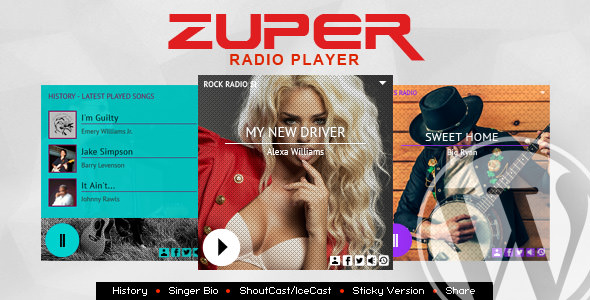 Zuper v1.4.3 - Shoutcast and Icecast Radio Player With History