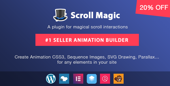 Scroll Magic v3.3.1.2 - Scrolling Animation Builder Plugin